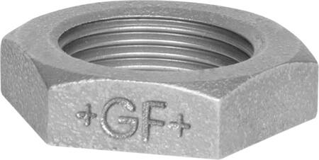 +GF+ KONTRAMØTRIK SORT 1/4